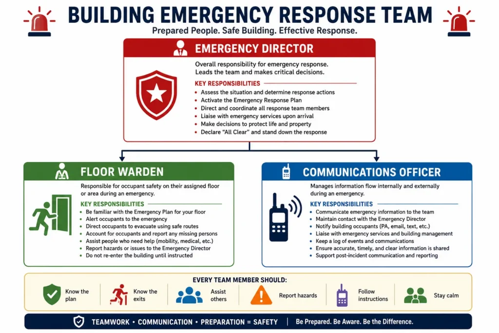 Emergency response team roles and responsibilities